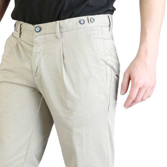 Yes Zee Casual Chino Pants Men Brown - Picture 3 of 3
